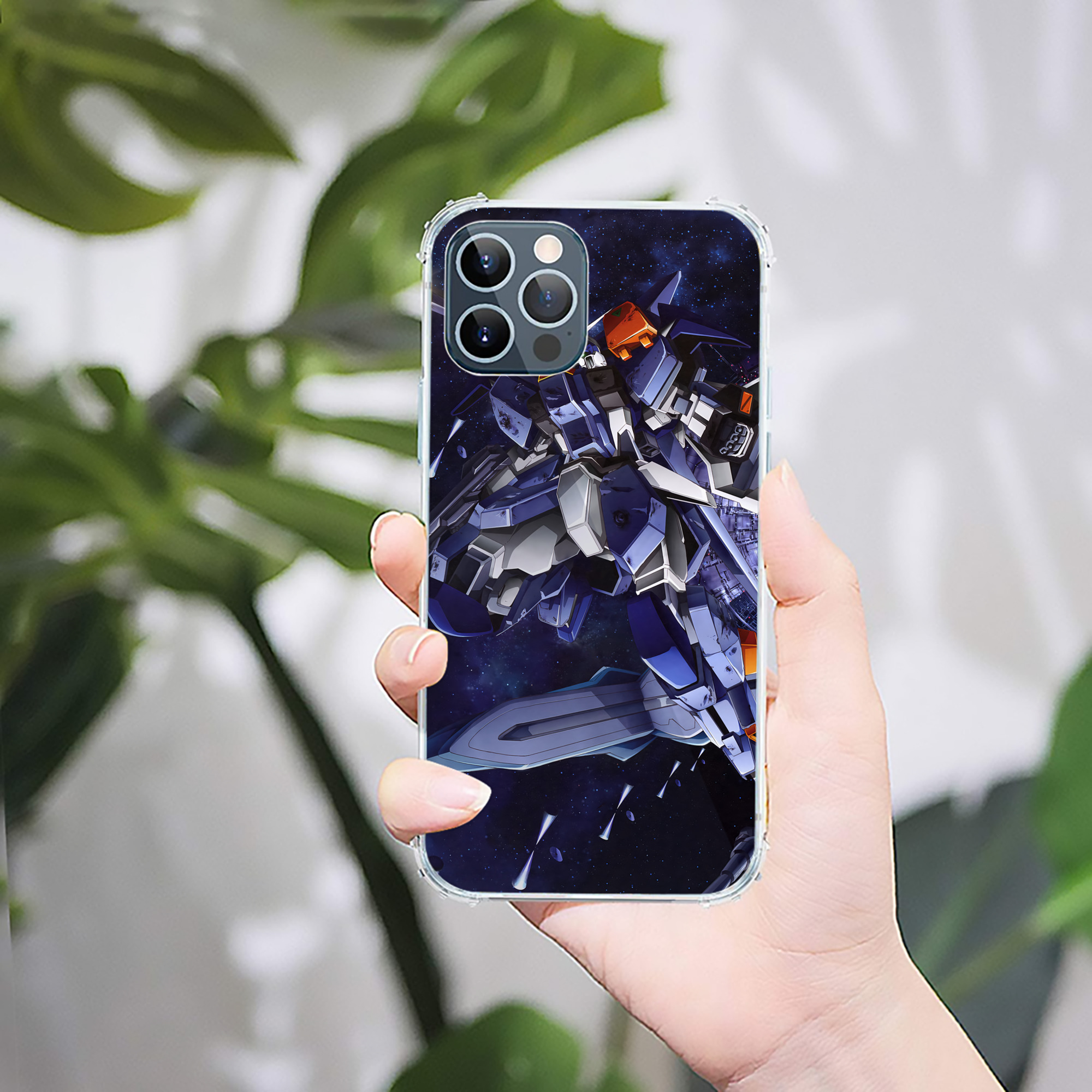 （画像用） 機動戦士ガンダム Mobile Suit Gundam 【iPhone 12シリーズ対応】透明スマホケース（クリアソフトケース）